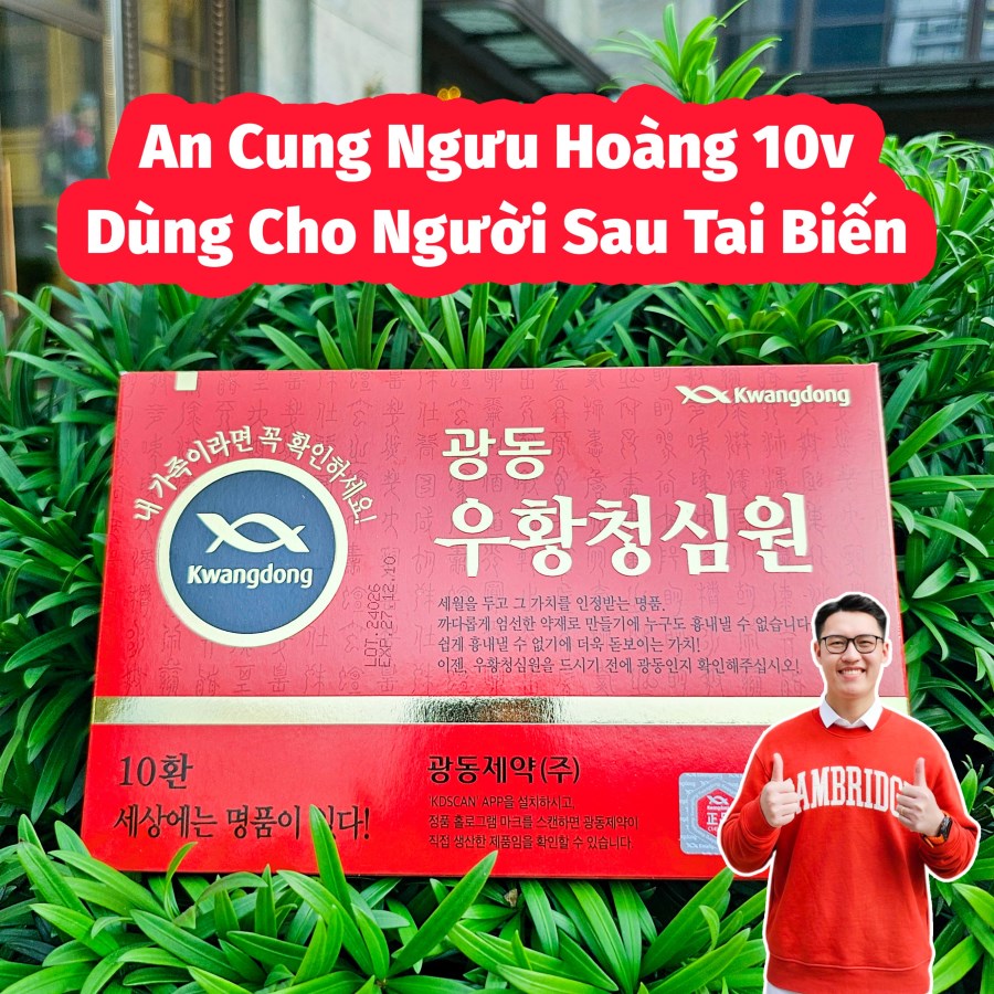 An Cung Ngưu Hoàng Hoàn 10 viên Kwangdong