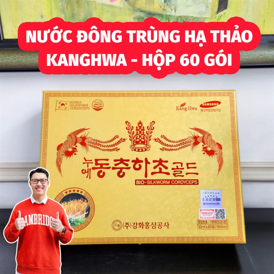 Nước Đông Trùng Hạ Thảo KANGHWA - 60 gói x 30ml